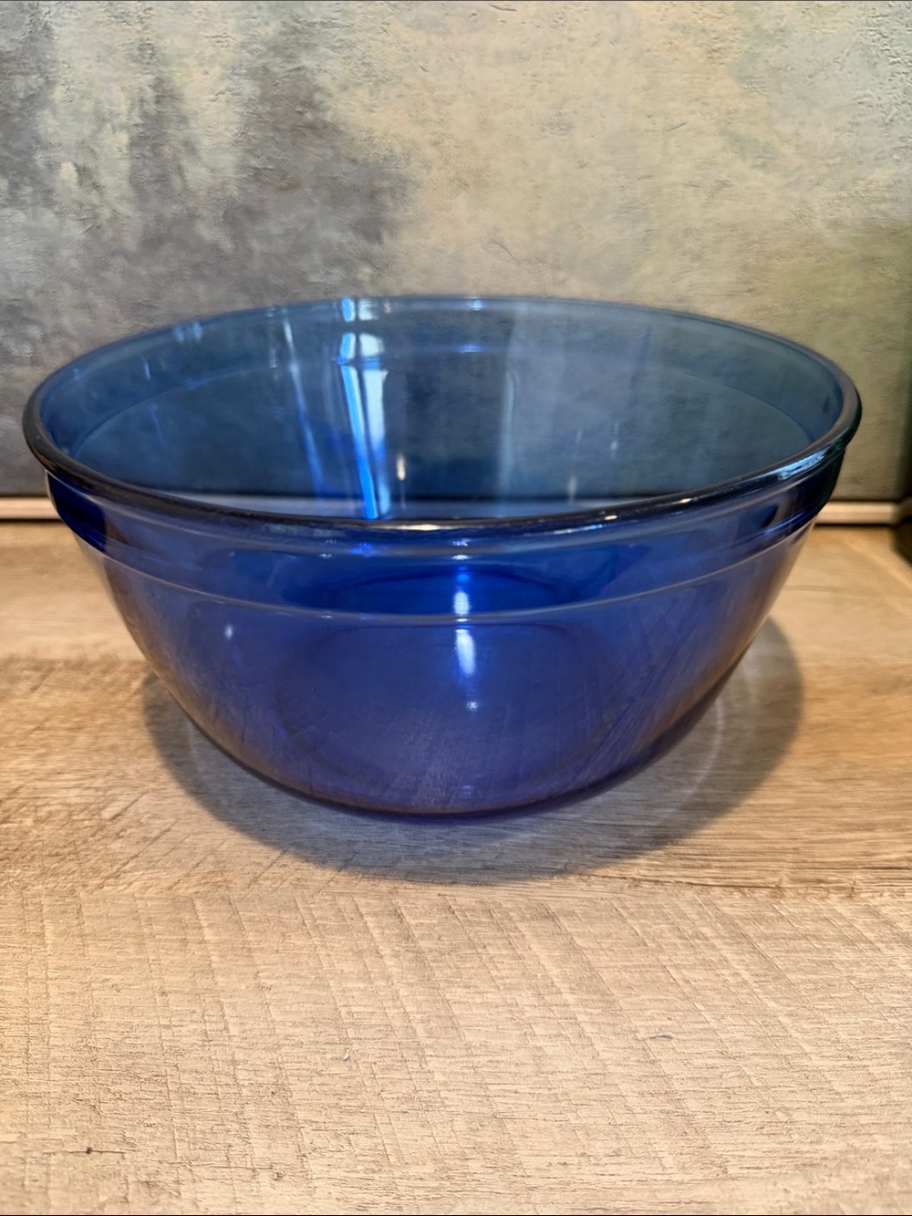 Anchor Hocking Cobalt Blue Glass Mixing Bowl 4 quart